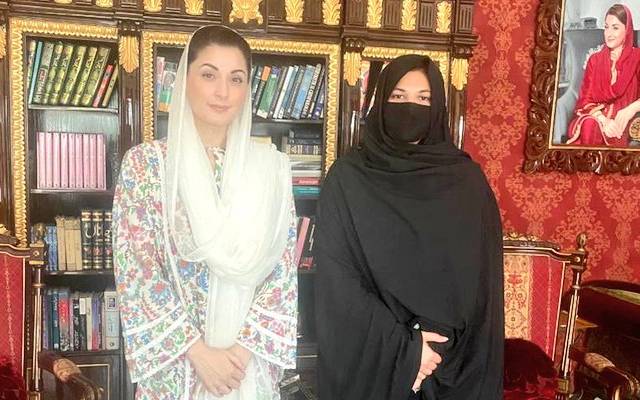 مریم نواز سے نومنتخب ایم این اے نوشین افتخار کی ملاقات 