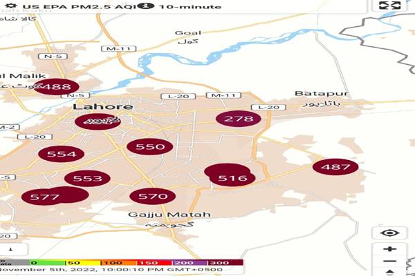  لاہور آلودہ ترین شہروں میں پہلے نمبر پر 