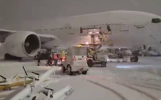 PIA flight could not take off due to blizzard in Canada