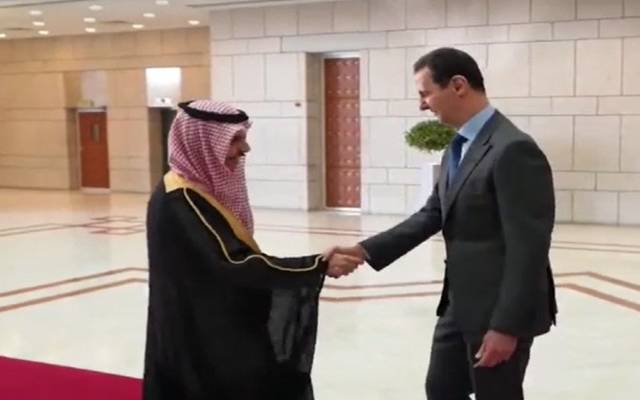 Saudi Foreign Minister Prince Faisal bin Farhan met with Syrian President Bashar al-Assad