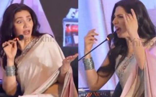عالمی شہرت یافتہ پاکستانی اداکارہ ماہرہ خان پر فیسٹول کے دوران شائقین کی جانب سے نامعلوم چیز پھینکنے کی ویڈیو سوشل میڈیا پر وائرل ہوگئی