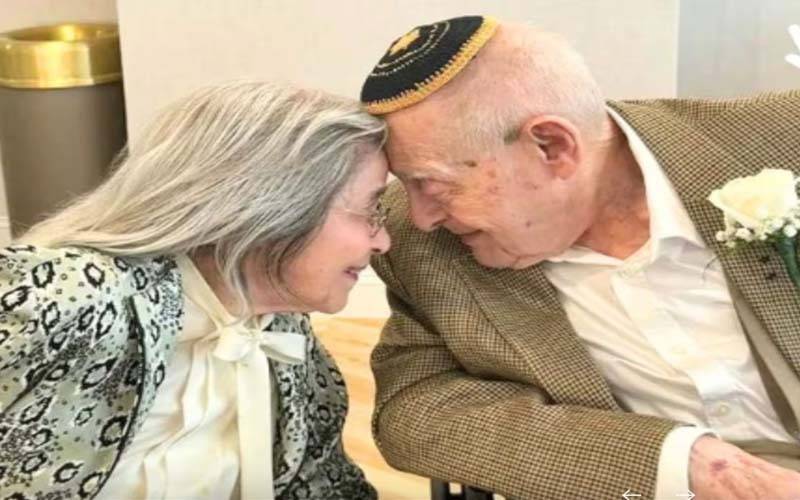 انوکھی لو اسٹوری! 100 سالہ بزرگ کی 102 سالہ خاتون سے شادی