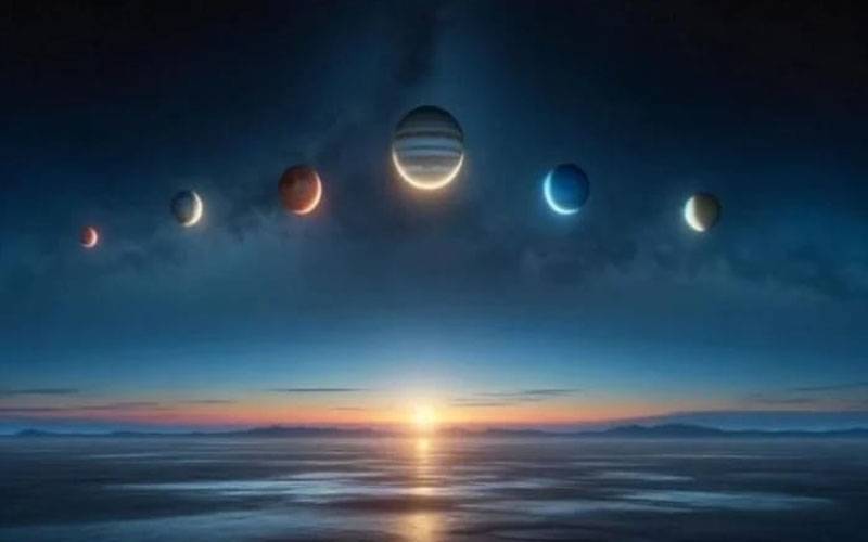 6 سیاروں کی حیران کن قطار کا نظارہ کب اور کتنی دیر تک دیکھنے کو ملے گا؟